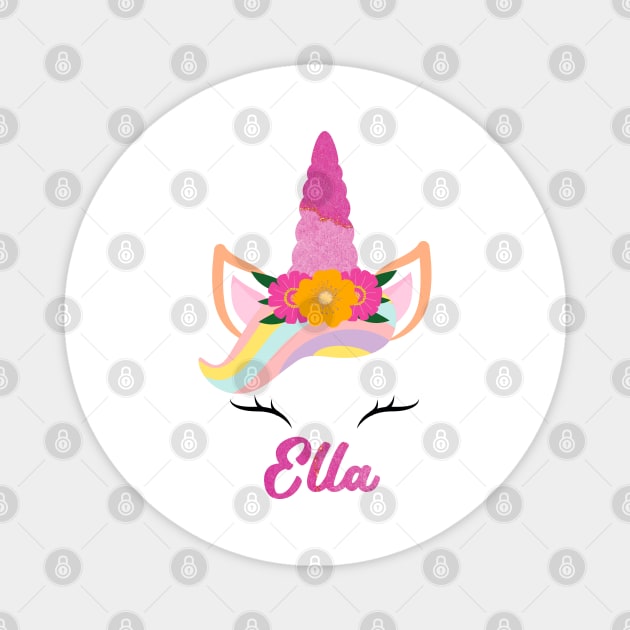 Name ella unicorn lover Magnet by Gaming champion
